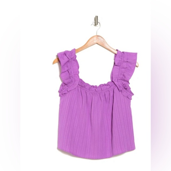 LUSH Ruffle Textured Tank Top - Picture 1 of 5